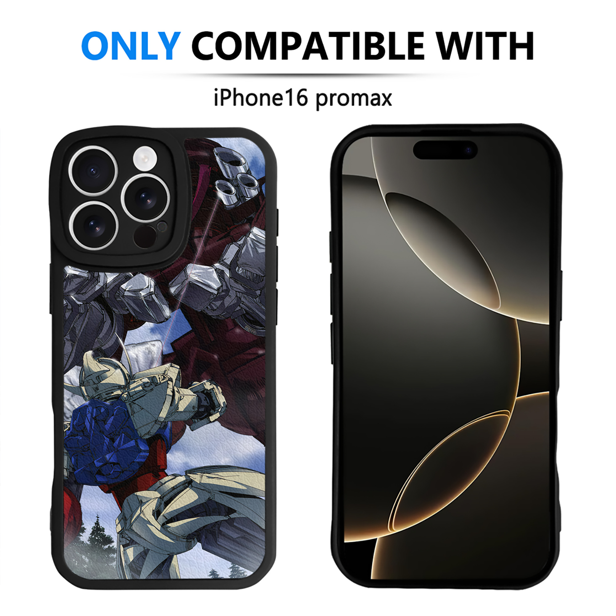 （画像用） 機動戦士ガンダム Mobile Suit Gundam 【iPhone 16シリーズ対応】シリコンスマホケース（レザー調） 材質：シリコン